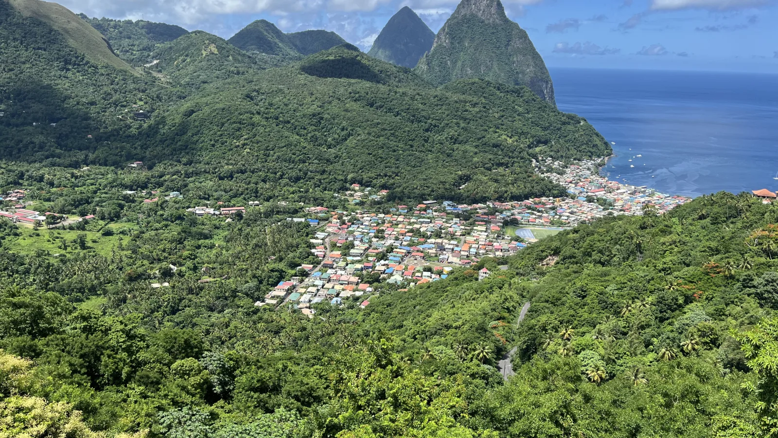Travel view of St. Lucia